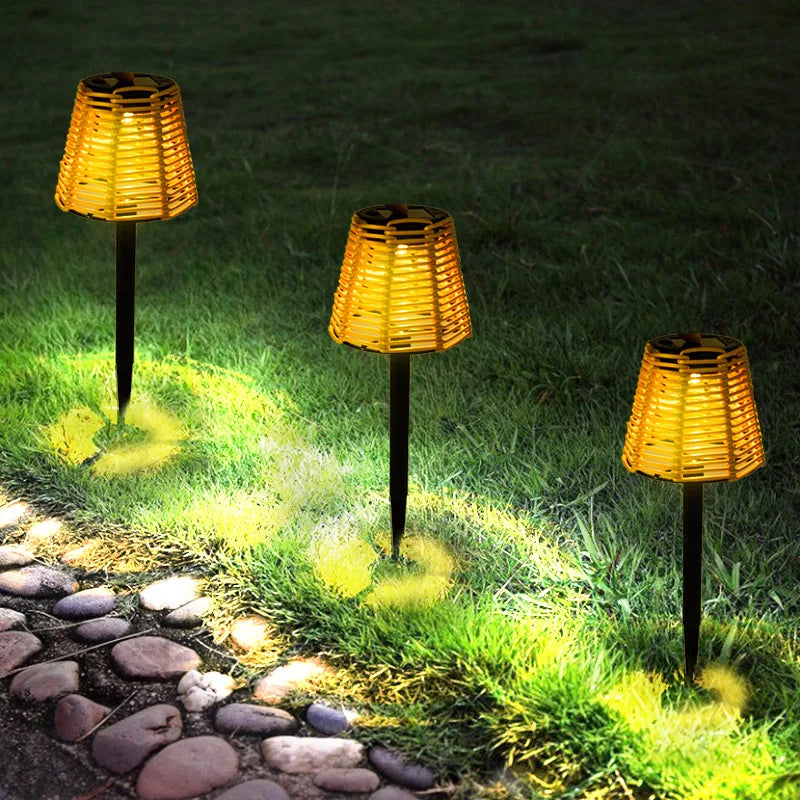 RATTIVA GLOW – Solcelle have lampe i flettet rattan