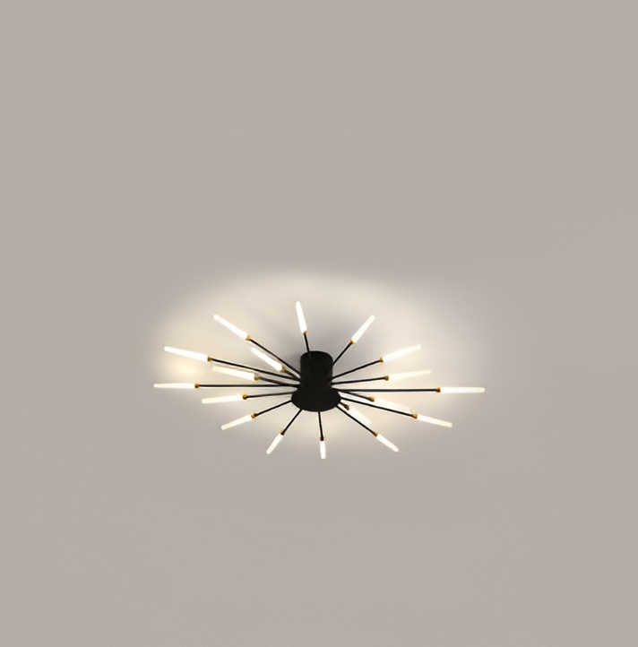 SpiraBright | LED Plafondlamp Noord-Europees met Vuurwerk Design