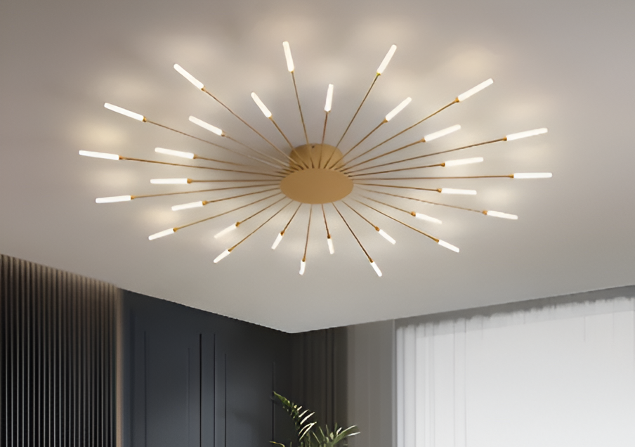 SpiraBright | LED Plafondlamp Noord-Europees met Vuurwerk Design