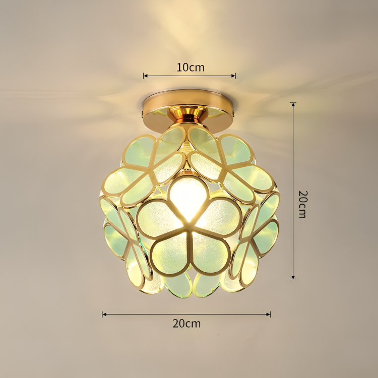 FLORAVA GLOW – Plafonnier rétro en PVC coloré