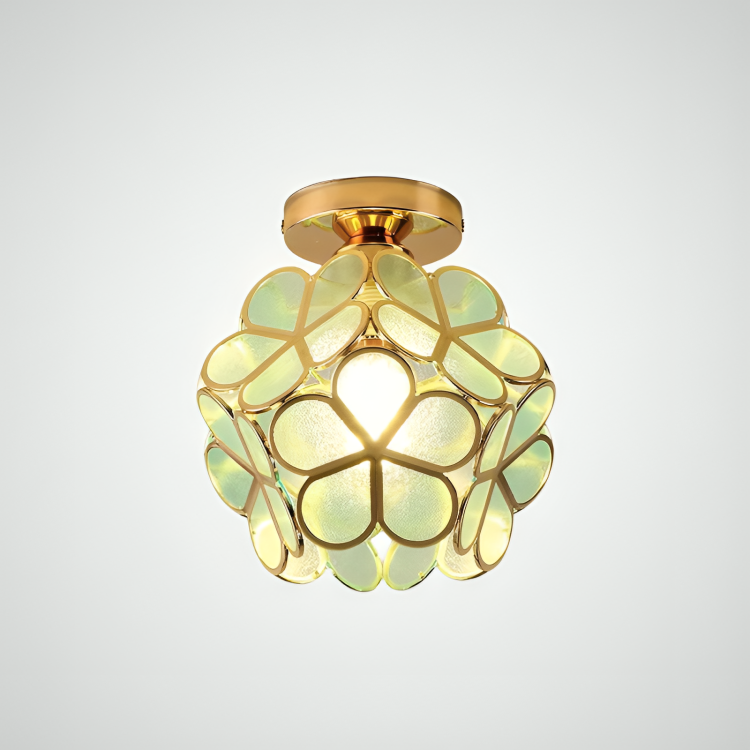 FLORAVA GLOW – Plafonnier rétro en PVC coloré