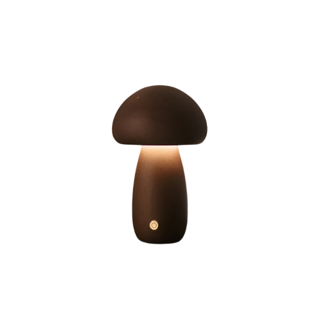 Mycolight – Oplaadbare Houten Paddestoel Tafellamp
