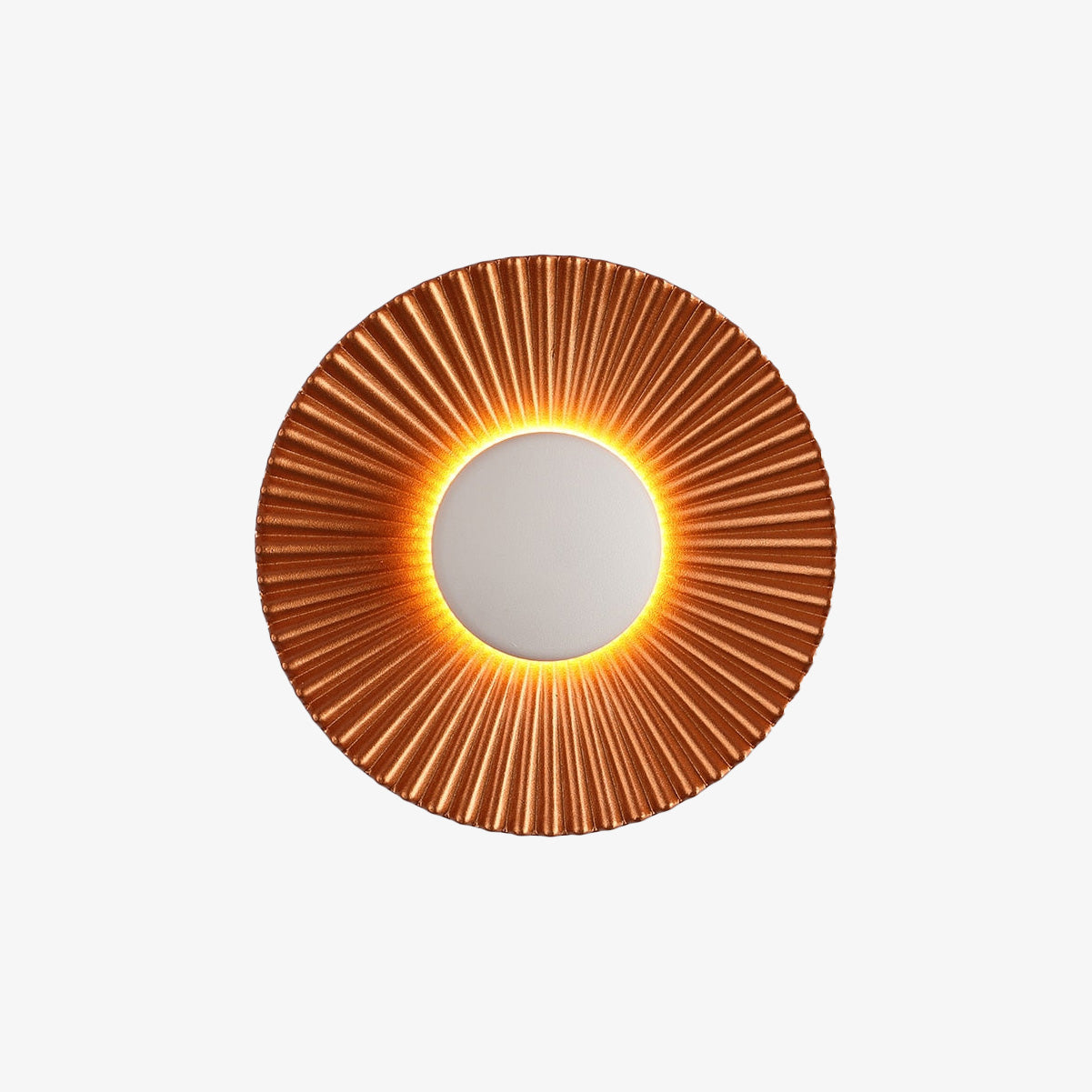 Hasna SunRay – LED wandlamp in de vorm van een metalen zon
