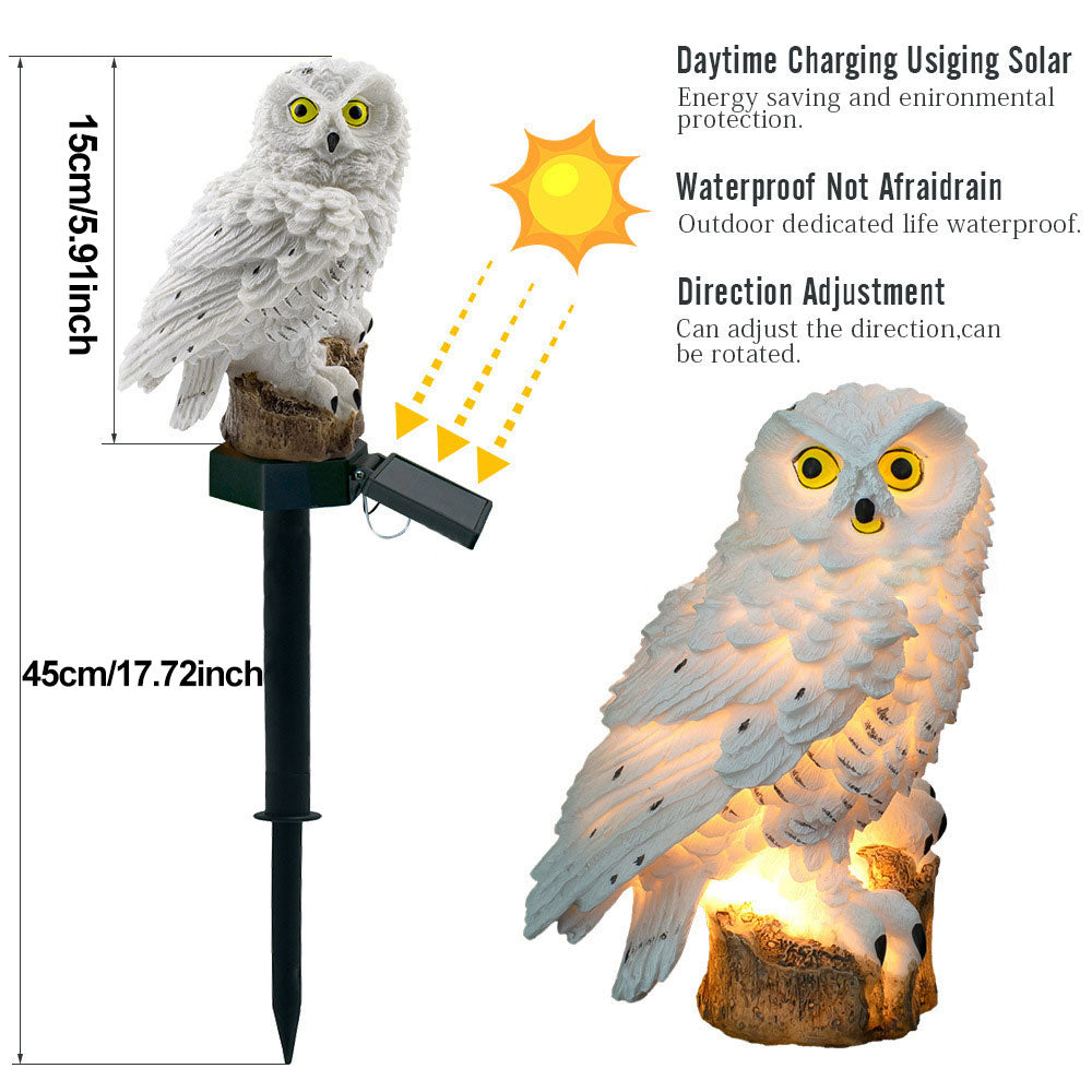 Owlora – Duo van Uil Zonnepanelenlampen voor Tuin
