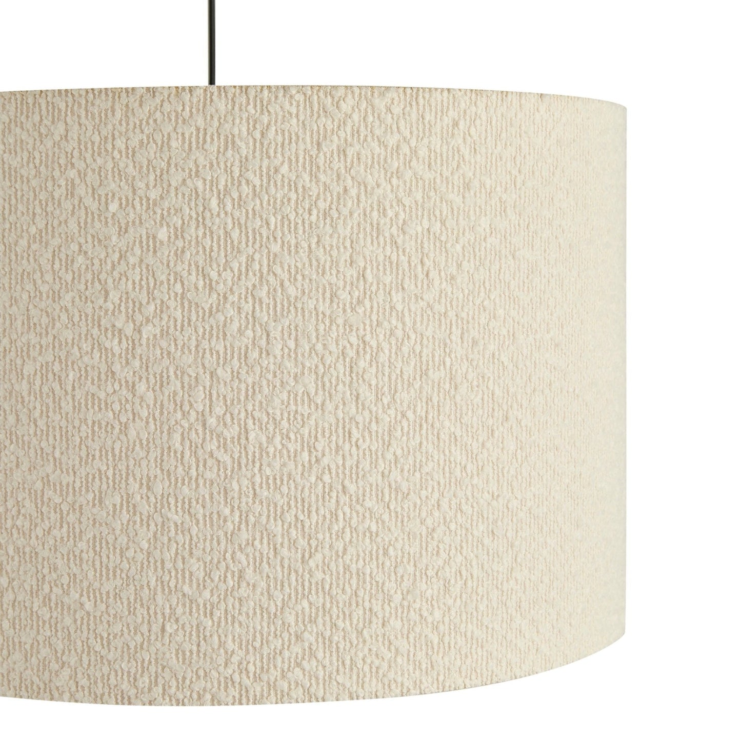 Textura | Plafondlamp Lampenkap van Ecru Bouclé Stof