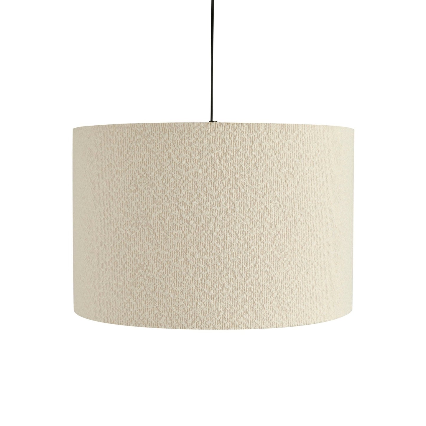 Textura | Plafondlamp Lampenkap van Ecru Bouclé Stof