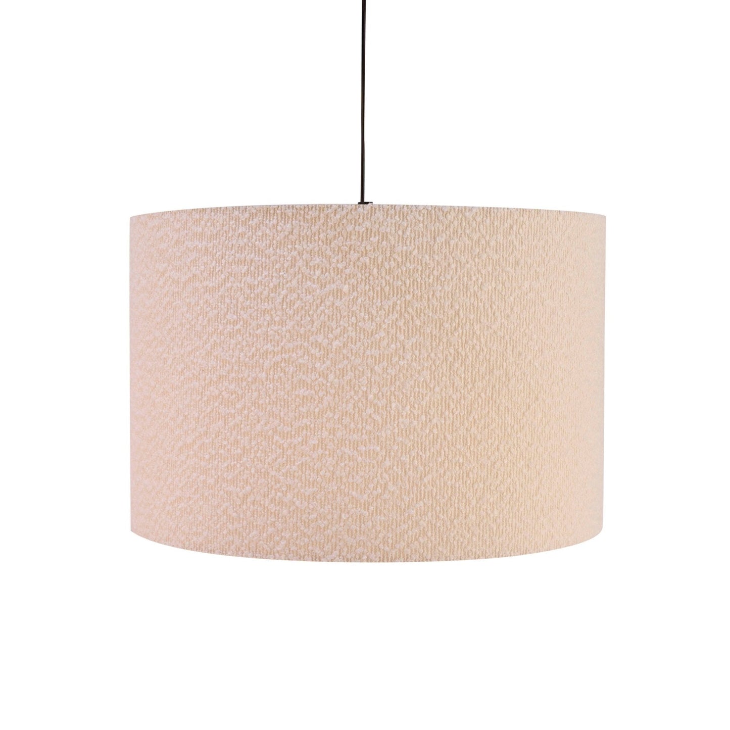 Textura | Plafondlamp Lampenkap van Ecru Bouclé Stof