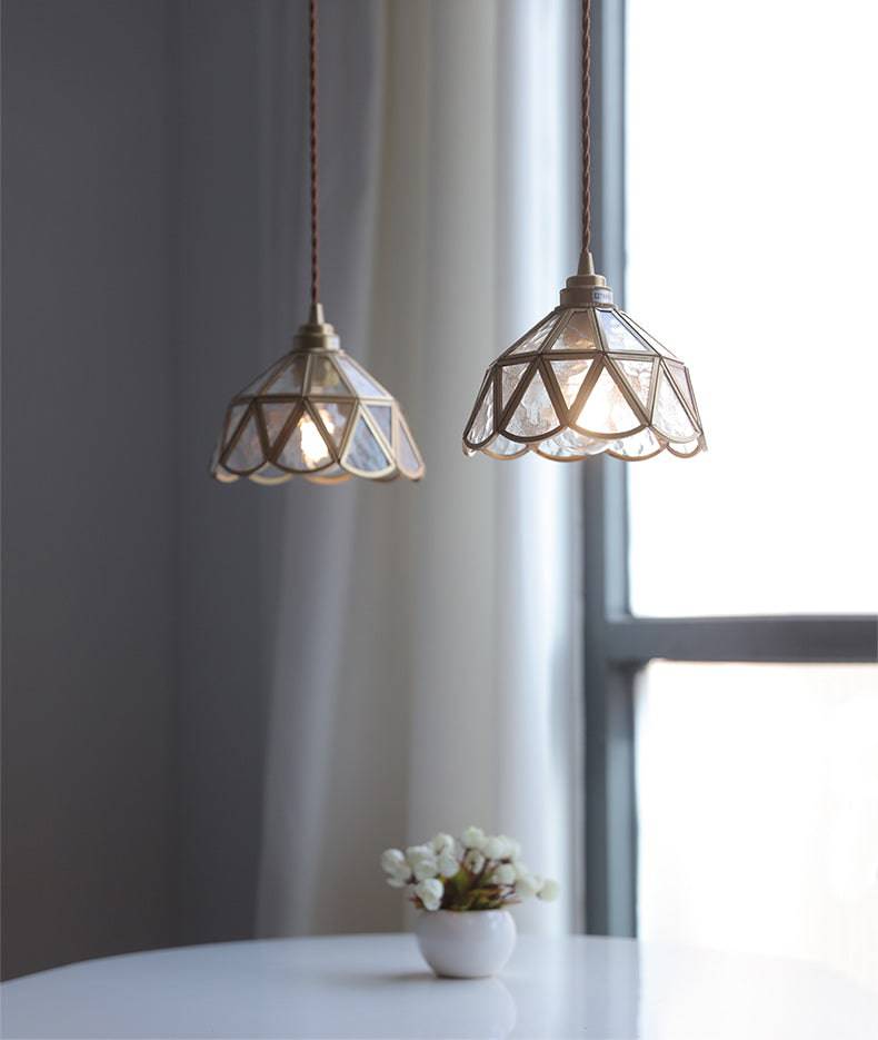 BrassAura – Hanglamp van glas en messing