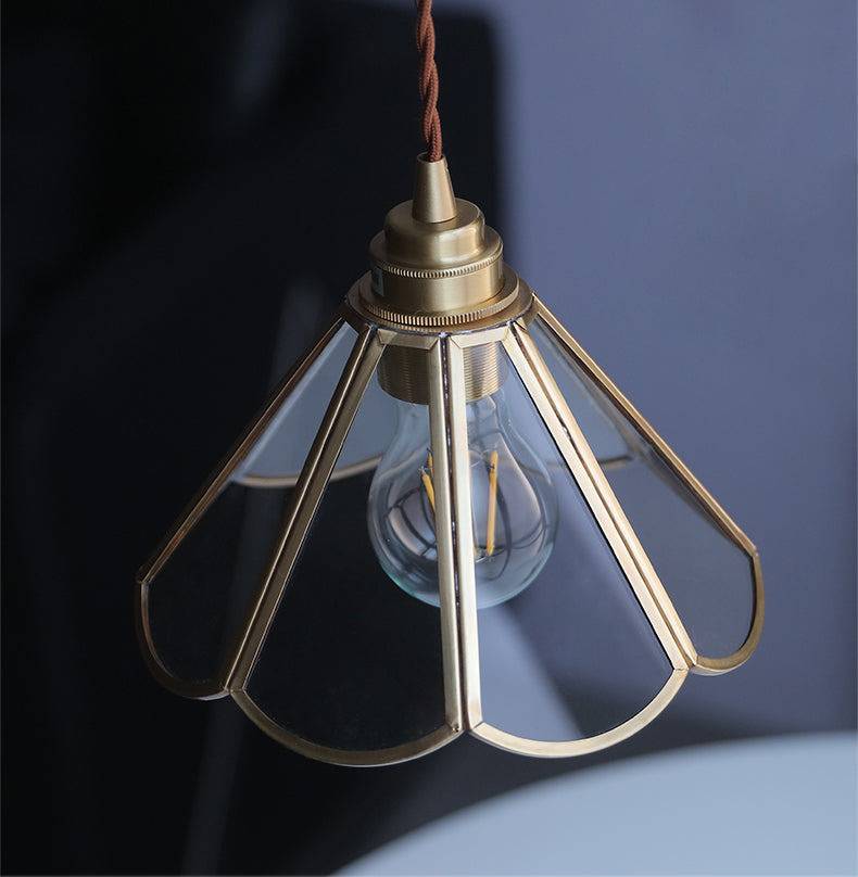 BrassAura – Hanglamp van glas en messing
