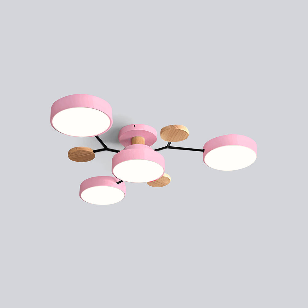 CircuLux | Plafondlamp LED Hedendaags Half-Ingebouwd in IJzer