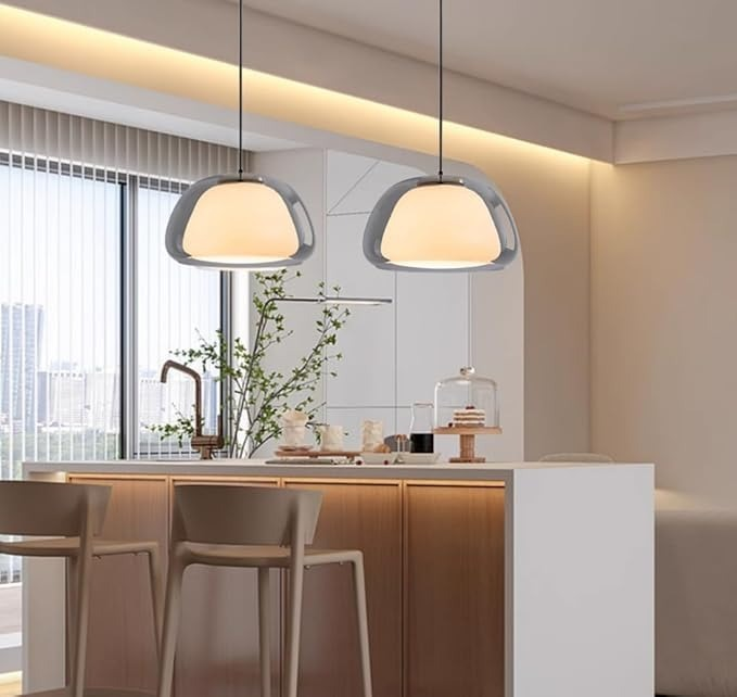 LacteaLuxe – Moderne hanglamp van melkglas