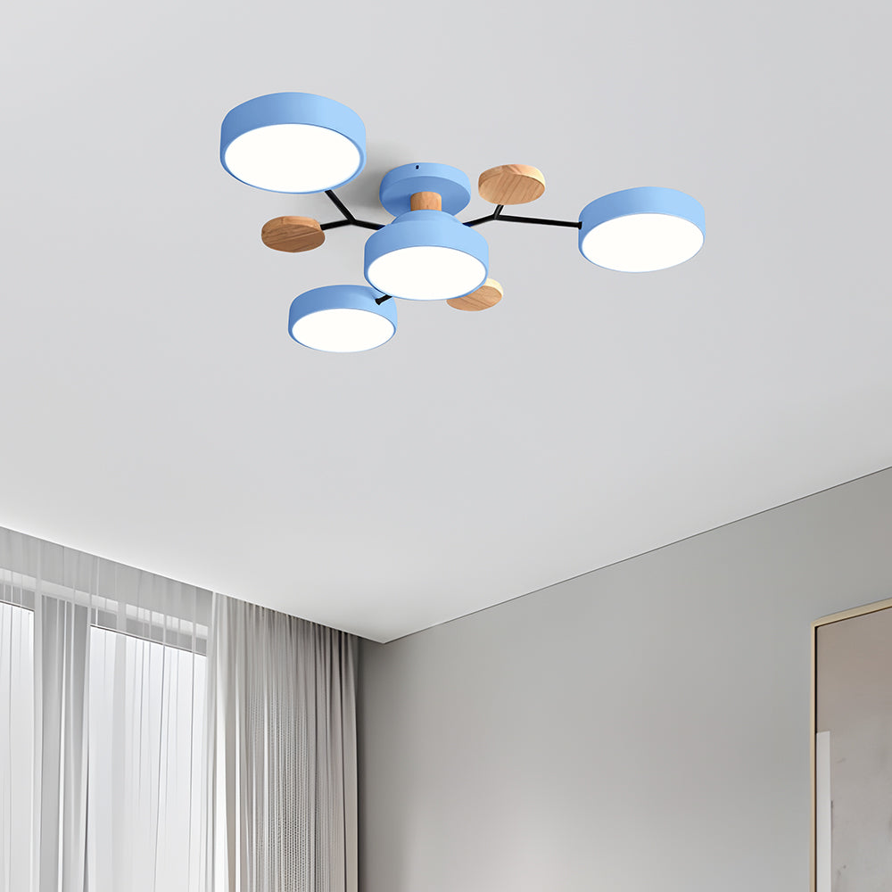 CircuLux | Plafondlamp LED Hedendaags Half-Ingebouwd in IJzer