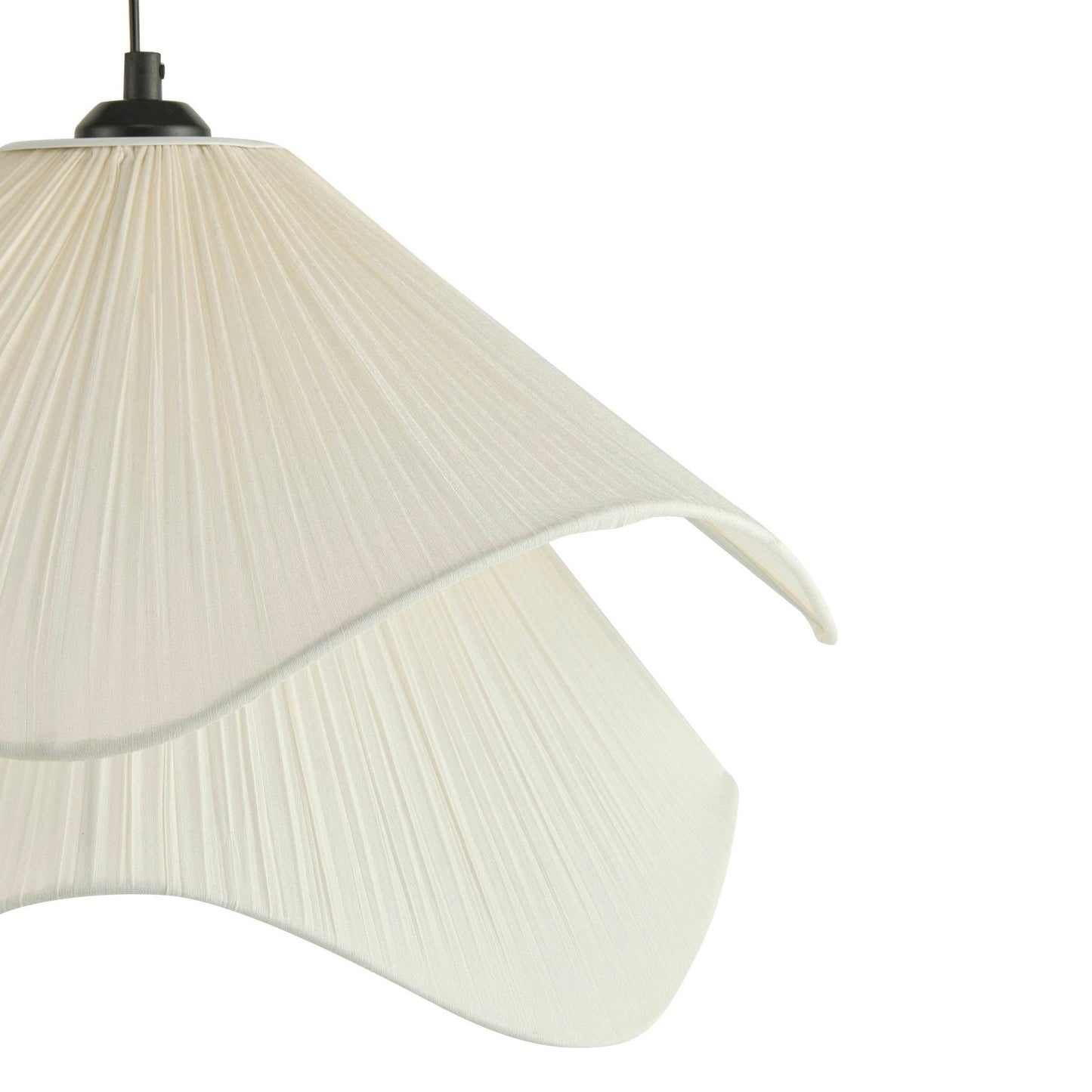 Petalia | Plafondlamp met witte stoffen bloemblaadjes