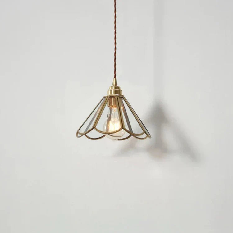 BrassAura – Hanglamp van glas en messing