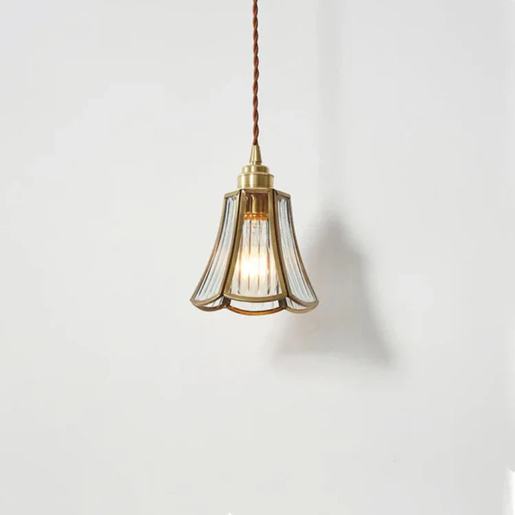 BrassAura – Hanglamp van glas en messing