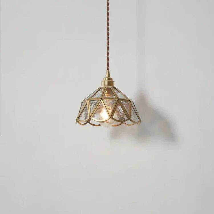 BrassAura – Hanglamp van glas en messing