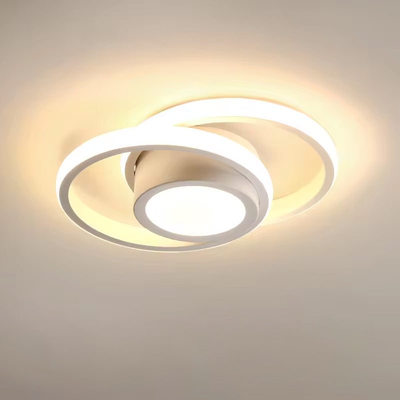 Dualo | Plafonnier LED Minimaliste à Double Anneau