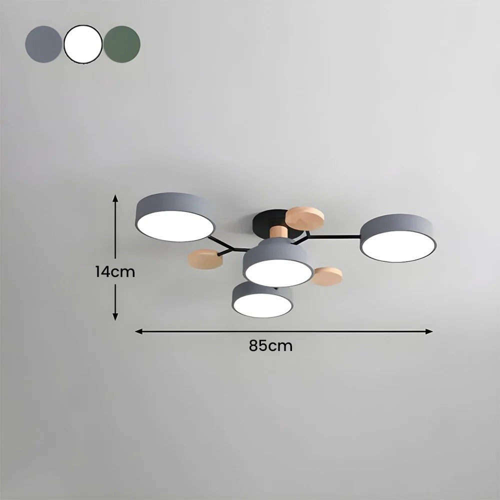CircuLux | Plafondlamp LED Hedendaags Half-Ingebouwd in IJzer