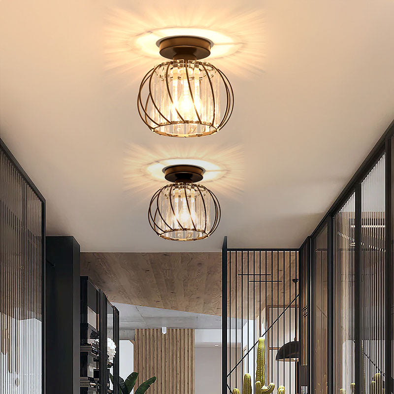 Glacera | Plafondlamp Glas & Metaal in Noordse Stijl
