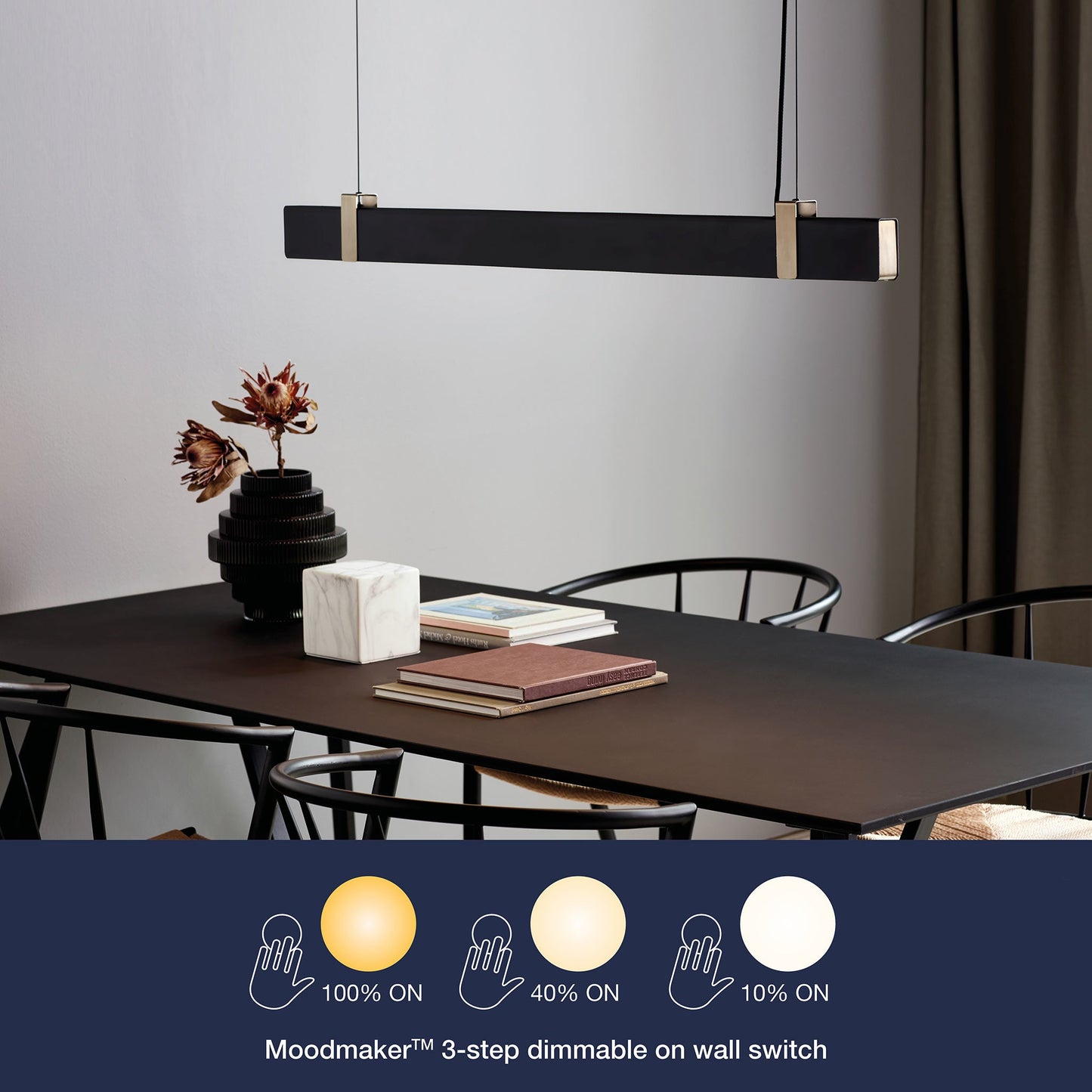 LineGlow | Lineaire LED-ophanging met ingebouwde dimmer