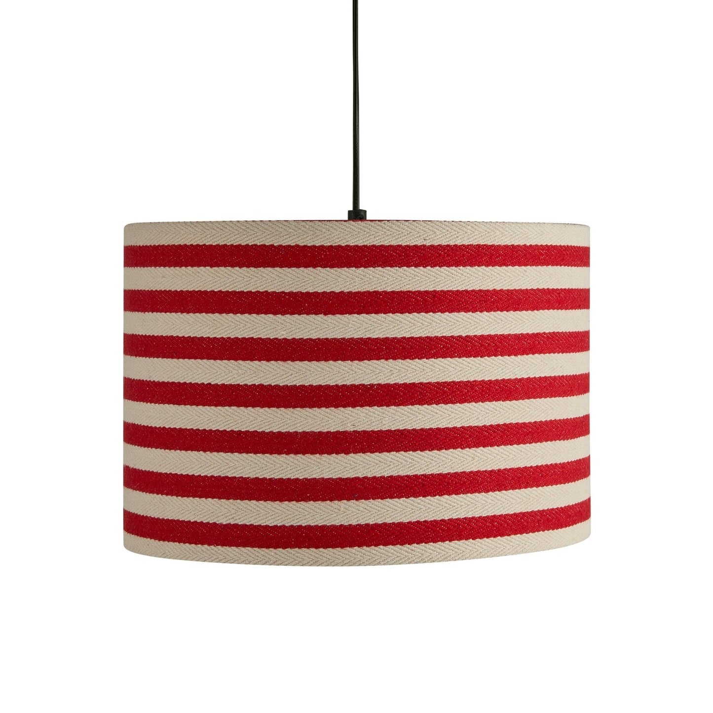 Rivèra | Plafondlamp Lampenkap Gestreept Rood en Wit