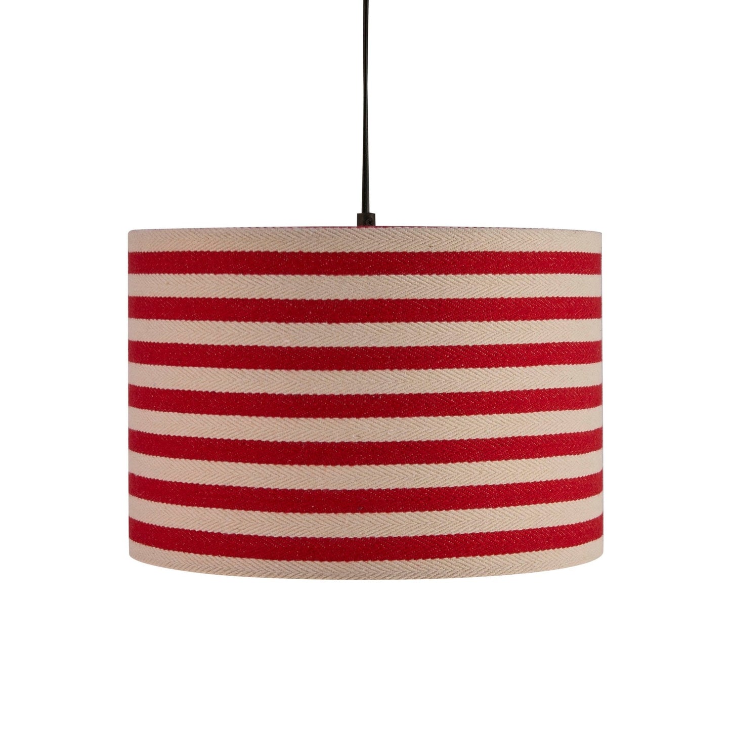 Rivèra | Plafondlamp Lampenkap Gestreept Rood en Wit