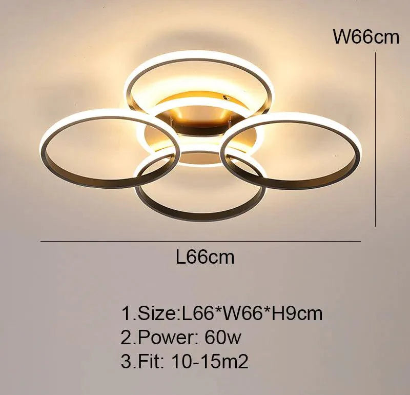 Auralis | Moderne LED-plafondlamp met dimbare intensiteit