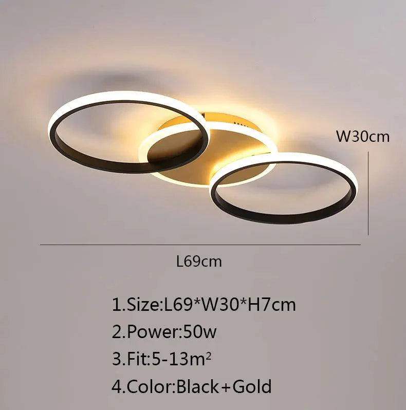 Auralis | Moderne LED-plafondlamp met dimbare intensiteit