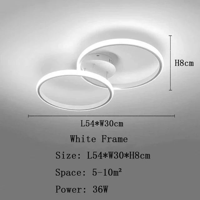Auralis | Moderne LED-plafondlamp met dimbare intensiteit
