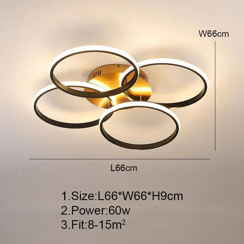 Auralis | Moderne LED-plafondlamp met dimbare intensiteit
