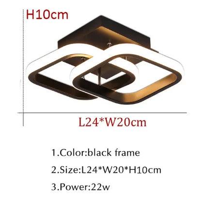Clarova | Moderne LED Plafondlamp Half-Ingebouwd