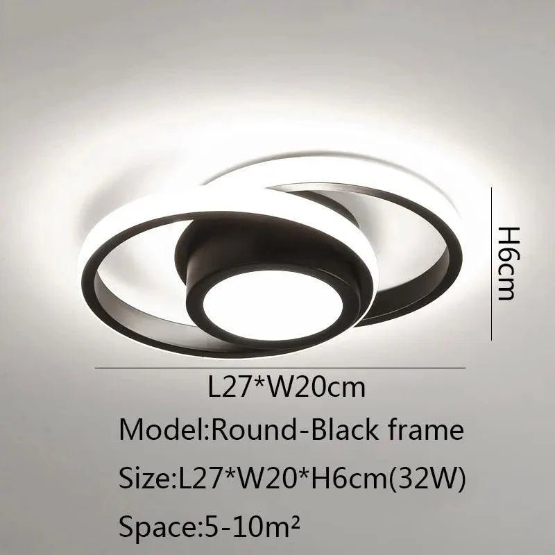Clarova | Moderne LED Plafondlamp Half-Ingebouwd