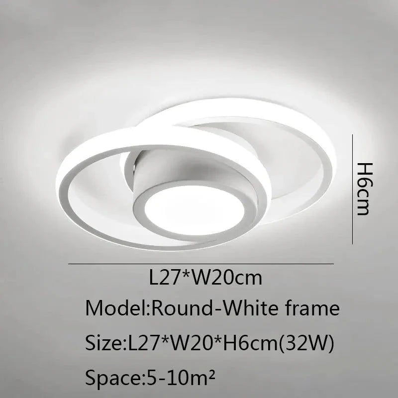 Clarova | Moderne LED Plafondlamp Half-Ingebouwd