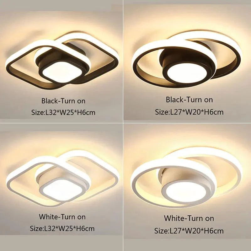 Clarova | Moderne LED Plafondlamp Half-Ingebouwd