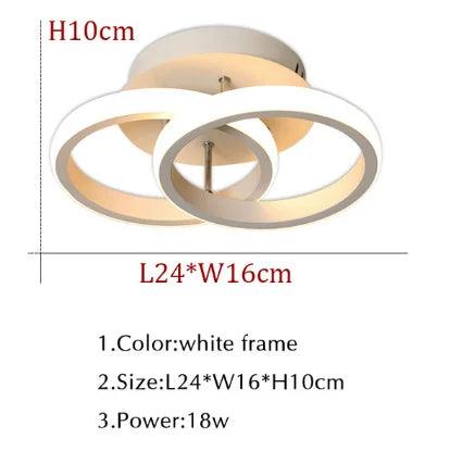 Clarova | Moderne LED Plafondlamp Half-Ingebouwd