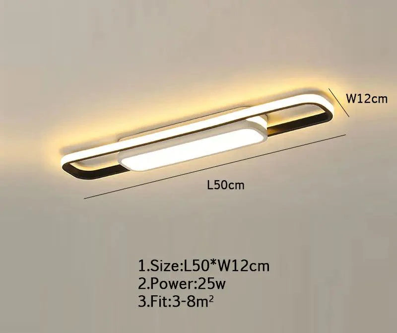 Clarova | Moderne LED Plafondlamp Half-Ingebouwd