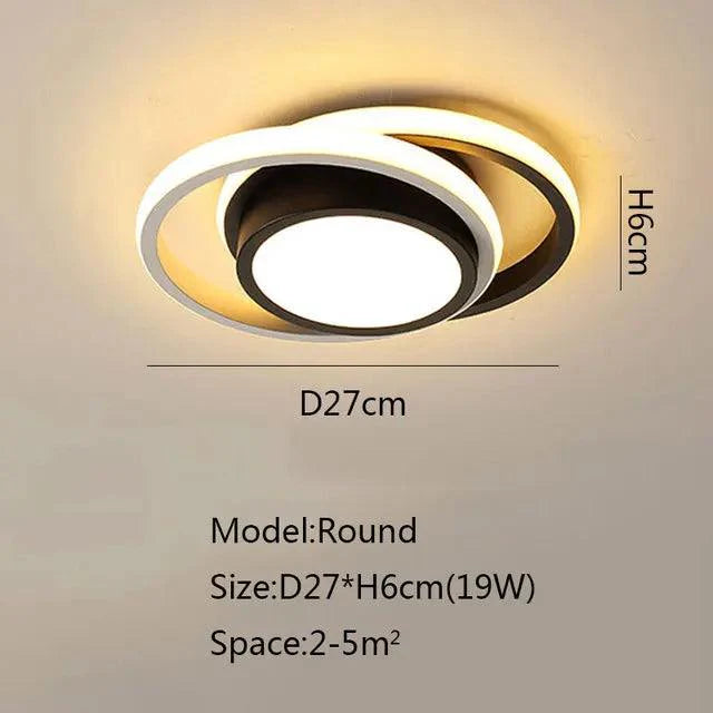 Clarova | Moderne LED Plafondlamp Half-Ingebouwd