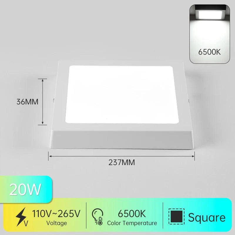 Claryon | LED Plafondlamp Vierkant of Rond