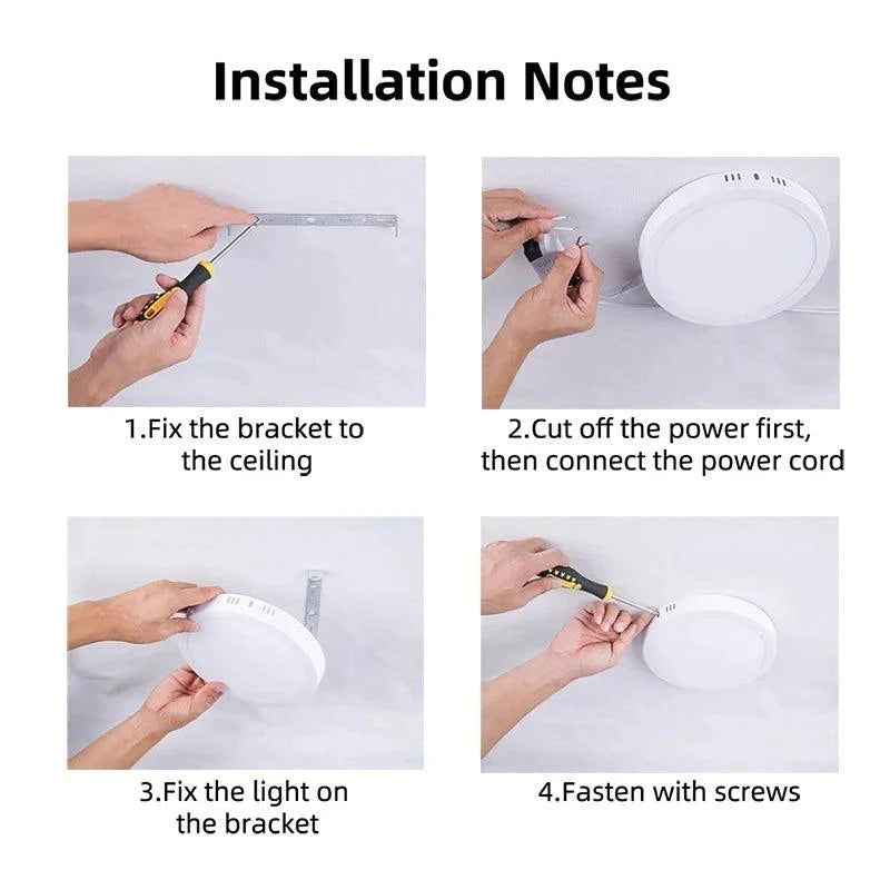 Claryon | LED Plafondlamp Vierkant of Rond