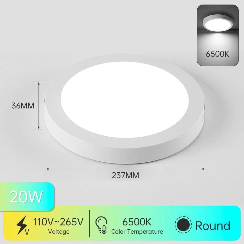 Claryon | LED Plafondlamp Vierkant of Rond