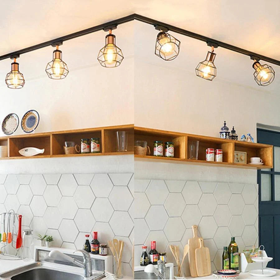 Industra | LED-spot op rail retro industriële stijl
