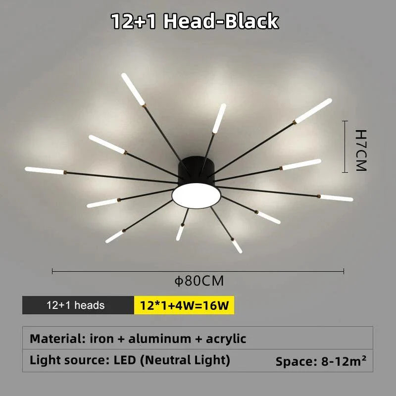 Galactis | LED-plafondlamp semi-inbouw design cirkelvormig