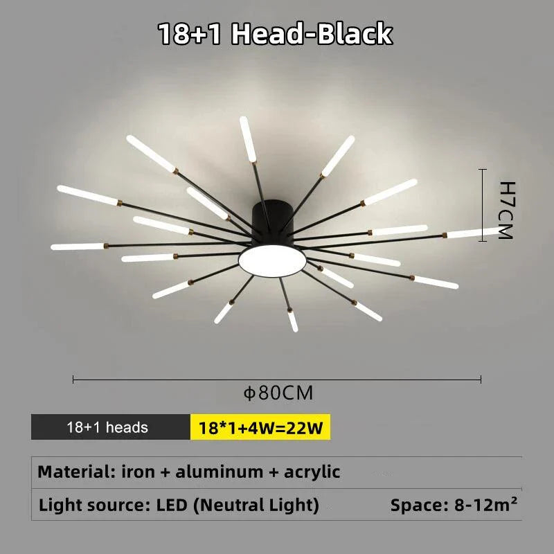 Galactis | LED-plafondlamp semi-inbouw design cirkelvormig