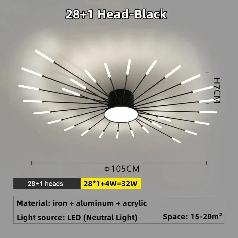 Galactis | LED-plafondlamp semi-inbouw design cirkelvormig