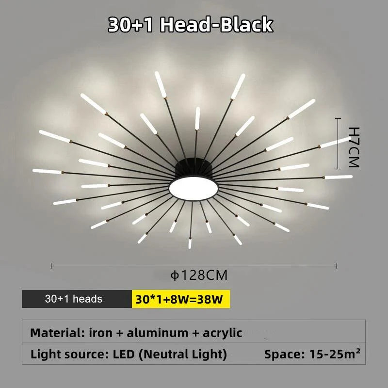 Galactis | LED-plafondlamp semi-inbouw design cirkelvormig