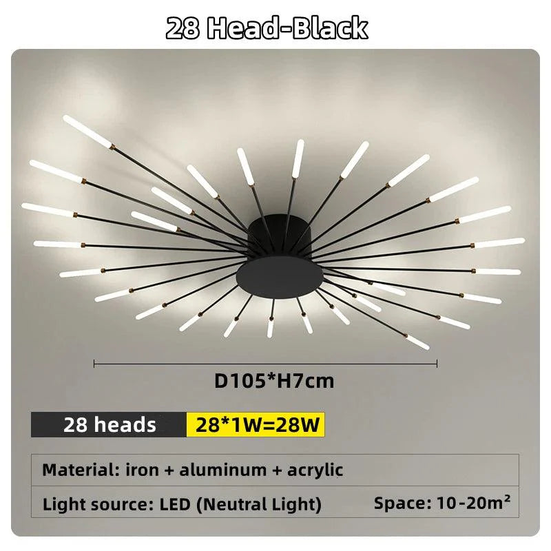 Galactis | LED-plafondlamp semi-inbouw design cirkelvormig