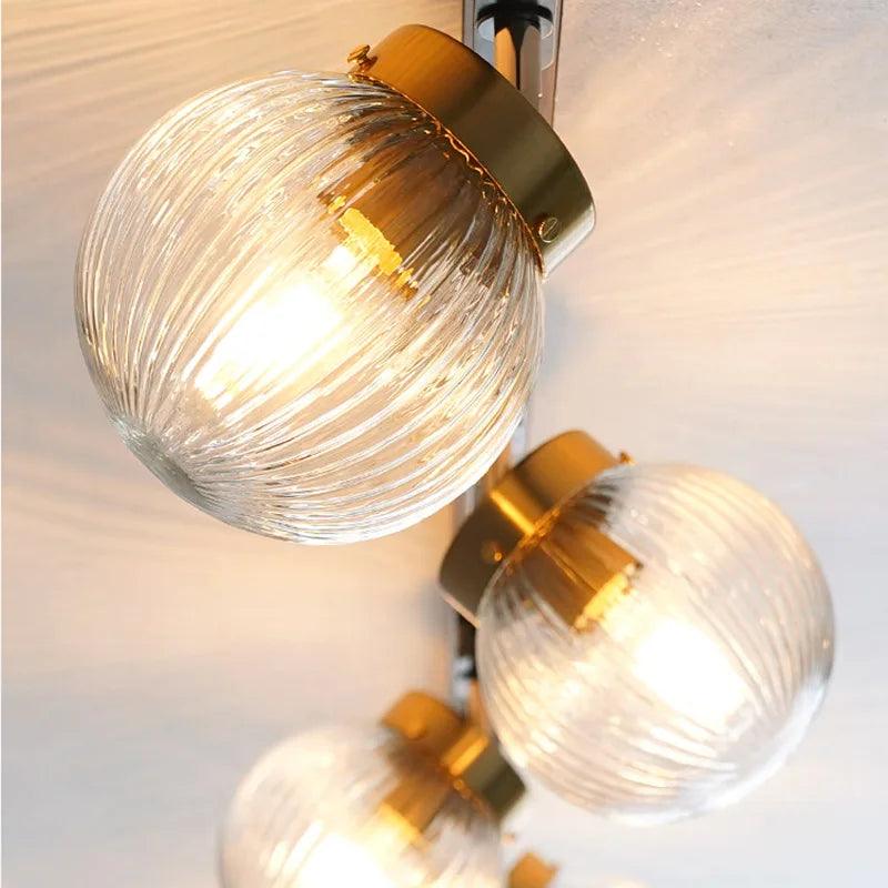 Glasovia | Plafondlamp Glas & Metaal Noordse Stijl
