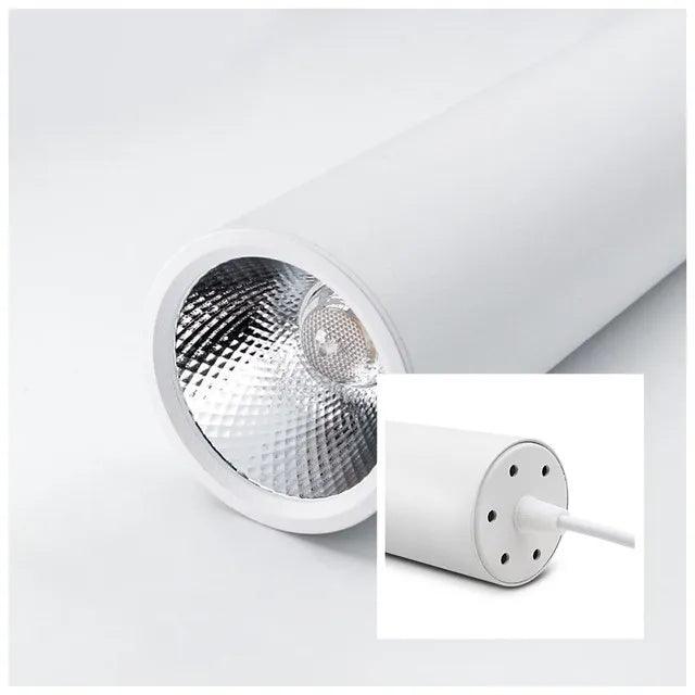 NemaTrack | Spot LED Tubulaire op Rail – Aluminium Aeronautisch