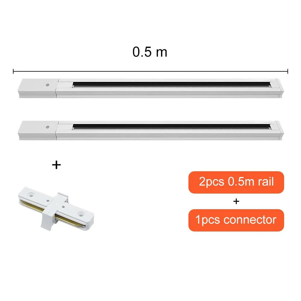 NemaTrack | Spot LED Tubulaire op Rail – Aluminium Aeronautisch