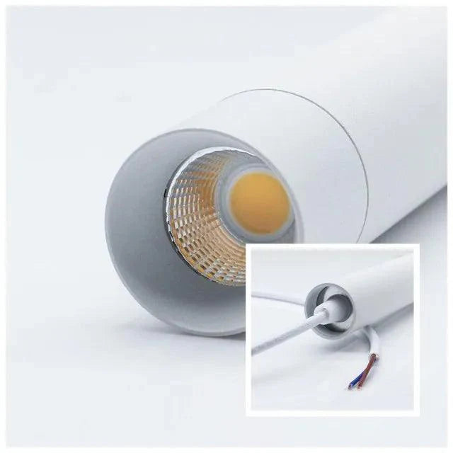 NemaTrack | Spot LED Tubulaire op Rail – Aluminium Aeronautisch